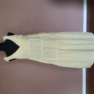 Old Navy Yellow Gingham Maxi Sundress Medium